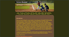 Desktop Screenshot of corrarobaseball.com