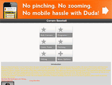 Tablet Screenshot of corrarobaseball.com